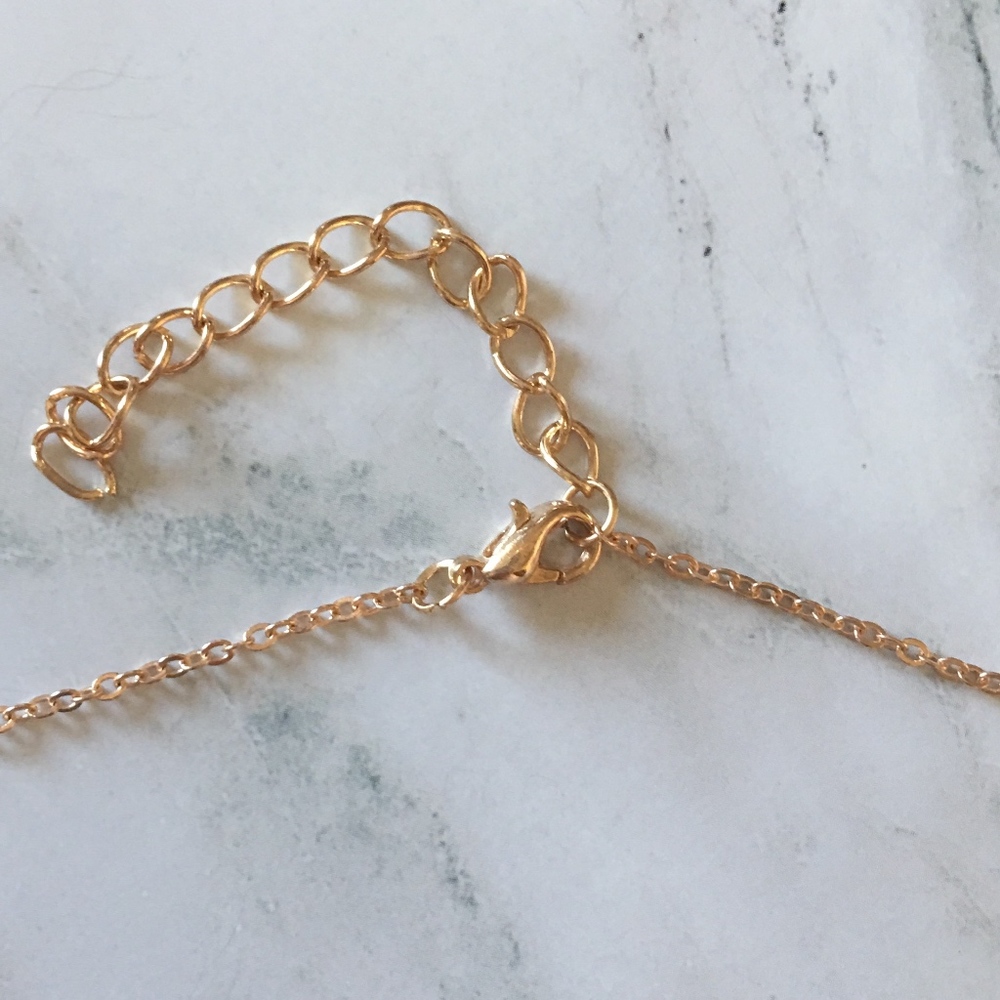 🚫Sold🚫Enamel Clock Necklace - Picture 2 of 2